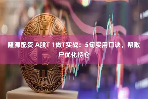 隆源配资 A股T 1做T实战：5句实用口诀，帮散户优化持仓